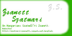 zsanett szatmari business card